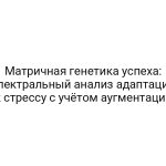 Матричная генетика успеха: спектральный анализ адаптации к стрессу с учётом аугментации